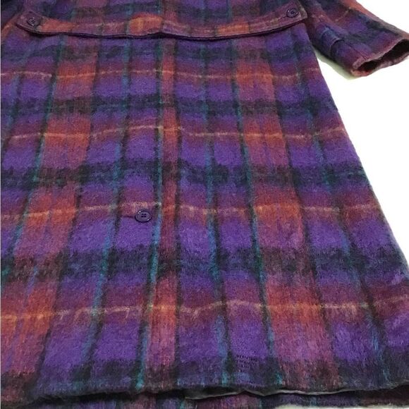 Paul Levy Wool Mohair Maxi Coat Vintage Dead Stock 80’s New Size 12 - Picture 7 of 15